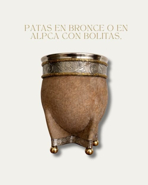 PATAS EN BRONCE O EN ALPACA CON BOLITAS