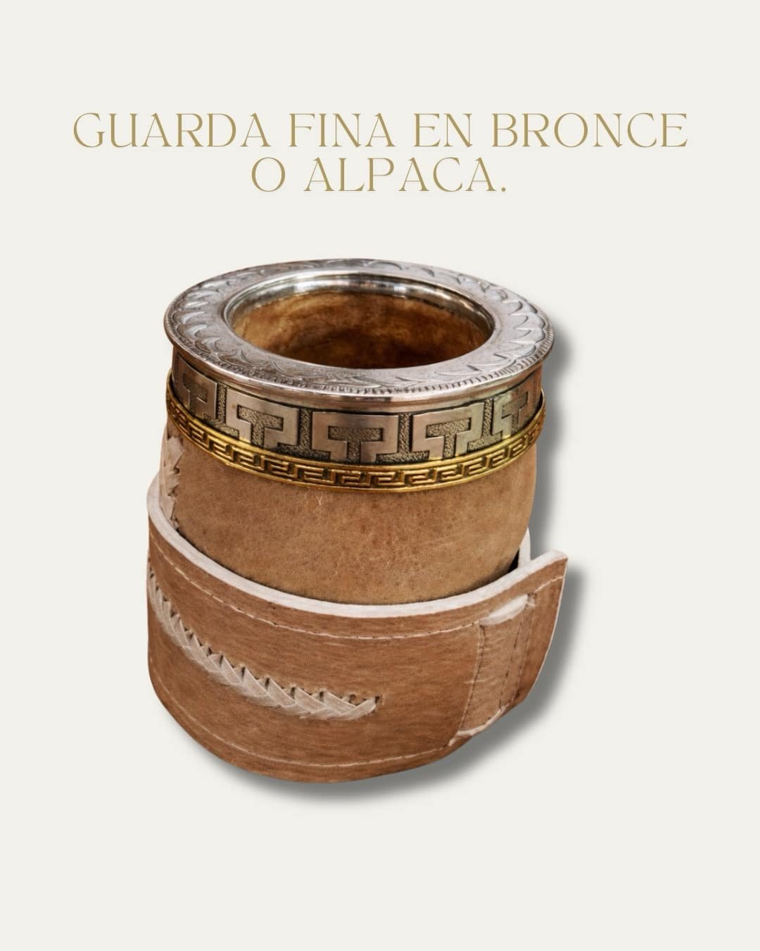 GUARDA FINA EN BRONCE O ALPACA