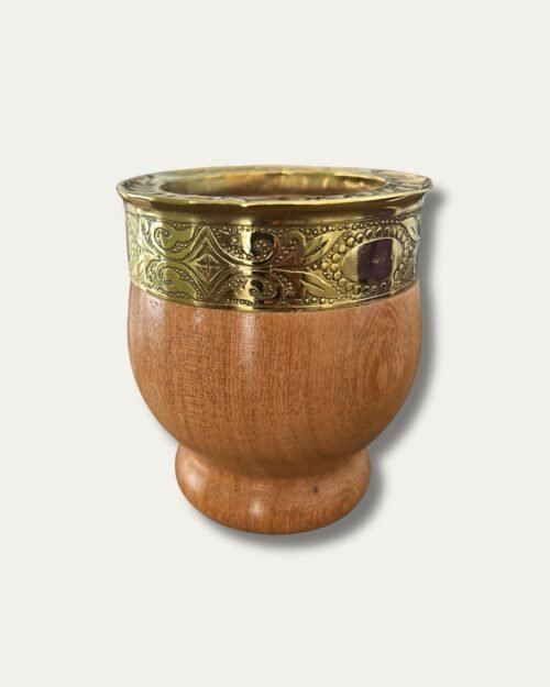 MATE IMPERIAL CON VIROLA EN BRONCE CINCELADA