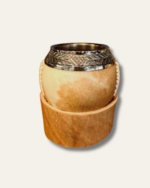 TORPEDO CUERO CRUDO CON POSA MATE